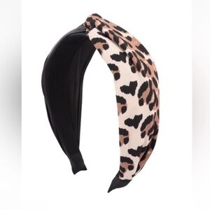 New Knotted Two Toned Leopard Headband